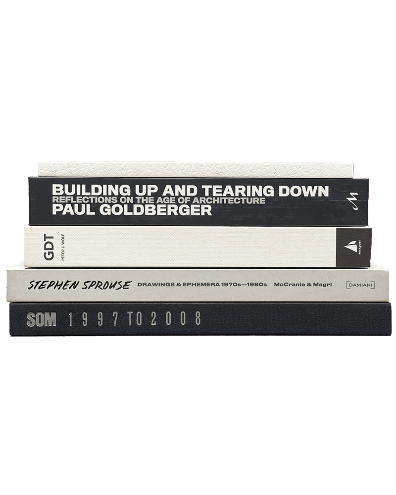 Deco Monochrome Coffee Table Stack